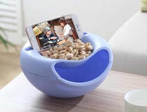 Тарелка для семечек/орехов + держатель для телефона