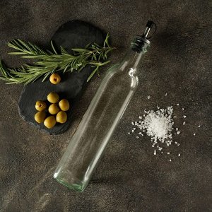 Бутыль стеклянная для соусов и масла Доляна «Классик», 500 мл, 5,5?29 см