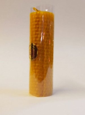 Свеча Бочонок Желтый 13 х 3,5 см (около 2 ч)