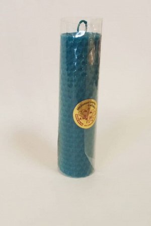 Свеча Бочонок Синий 13 х 3,5 см (jоколо 2 ч)