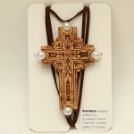 Берестяной кулон Крест Арт.116055