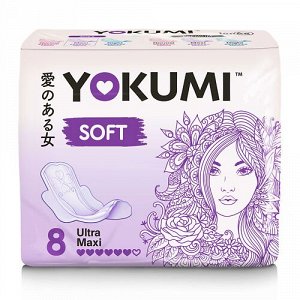 Прокладки женские гигиенические YOKUMI Soft Ultra Super, 8 шт