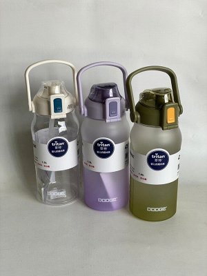 Китайский производитель Спортивная бутылка для воды, 1,5 л с соломинкой