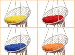 Подушка круглая на кресло 60 см. цв.Коричневый. Грета(20%хл. 80%п/э).файбер, Подушка круглая на кресло 60 см. цв.Бежевый. Грета(20%хл. 80%п/э).файбер, Подушка круглая на кресло 60 см. цв.Темно-серый.