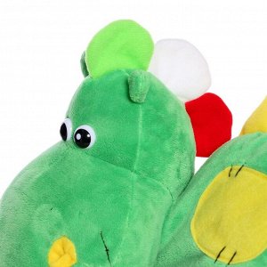 Мягкая игрушка-подушка «Дракон»,35 см, цвет зеленый
