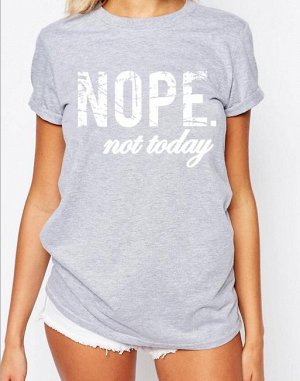 Стильная футболка "Nope"