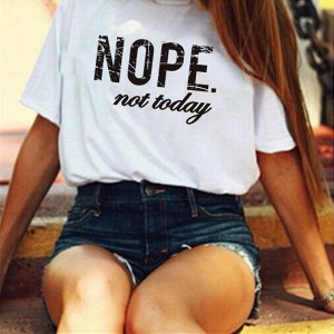 Стильная футболка "Nope"