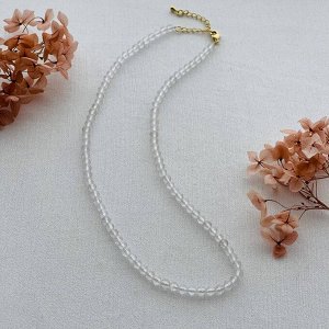 Бусы из Горного Хрусталя огранка