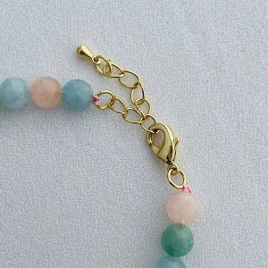 Браслет из Берилла, Аквамарина и Морганита