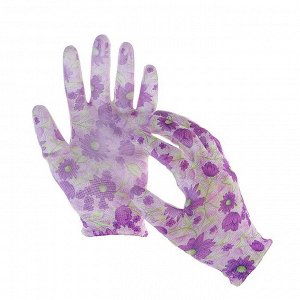 Перчатки нейлоновые, с ПВХ пропиткой, размер 8, цвет МИКС, Greengo