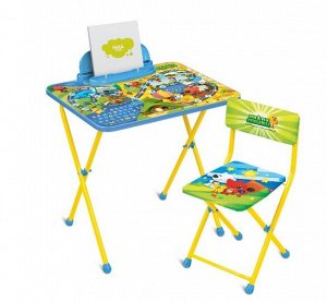 Комплект детской мебели, (стол + стул), с игрой, МИ-МИ-МИШКИ