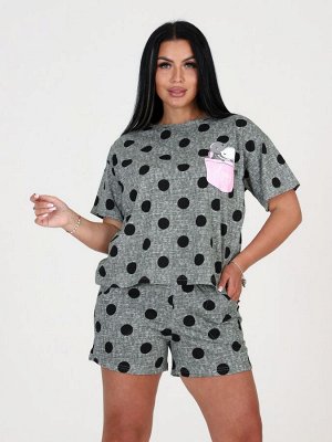 309 ДОМАШНИЙ КОСТЮМ шорты (Хаки)