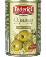 Оливки Гигантские без косточки Federici 400г ж/б