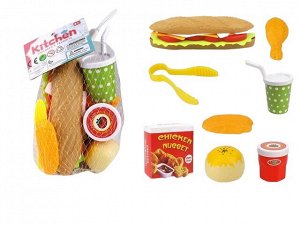 Игровой набор "Фаст фуд"/Игровой набор игрушечных продуктов/Игровой набор продукты питания