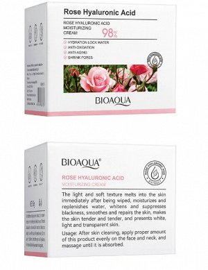 Антивозрастной крем с экстрактом розы Bioaqua, 50 гр