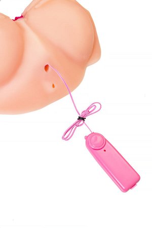 Мастурбатор реалистичный Juicy Pussy by TOYFA Nicole с вибрацией, вагина и анус, TPR, телесный