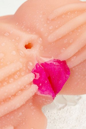 Мастурбатор реалистичный Juicy Pussy by TOYFA Nicole с вибрацией, вагина и анус, TPR, телесный