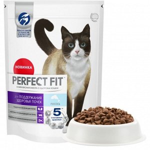 Сухой корм для кошек Perfect Fit Здоровье почек, лосось, 650 г