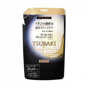 474216 "SHISEIDO" "TSUBAKI PREMIUM EX" Интенсивный восстанавливающий шампунь для волос с маслом камелии (м/у) 330мл 1/18