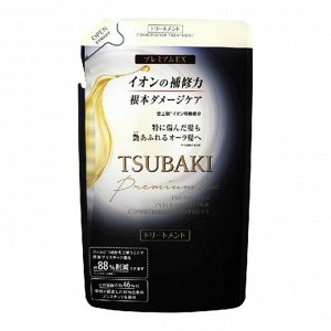 474414 "SHISEIDO" "TSUBAKI PREMIUM EX" Интенсивный восстанавливающий кондиционер для волос с маслом камелии (м/у) 330мл 1/18