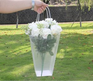 Декоративная прозрачная плайм сумка для упаковки цветов и подарков