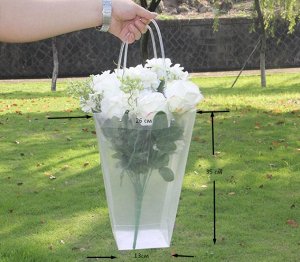 Декоративная прозрачная плайм сумка для упаковки цветов и подарков