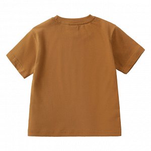 Костюм бриджи и футболка  однотонный коричневый