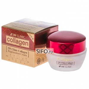 KR/3W CLINIC Крем д/лица Collagen Regeneration cream (Крем с коллагеном восстанавливающий), 60мл