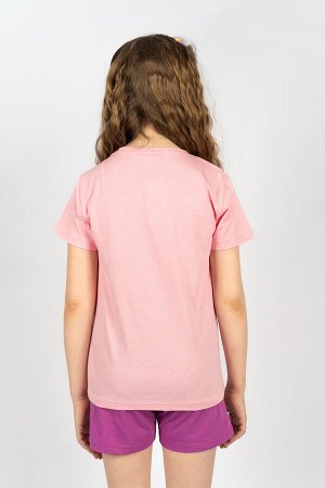 Комплект для девочки 41107 (футболка+ шорты)