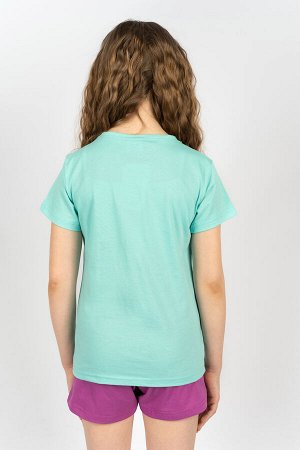 Комплект для девочки 41106 (футболка+ шорты)