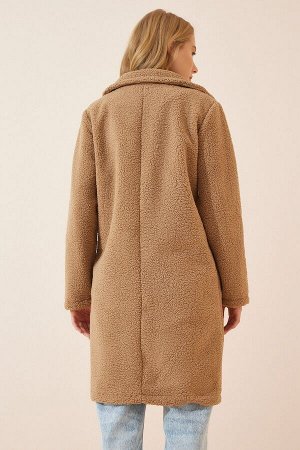 Женское плюшевое пальто с бисквитным многослойным воротником Company ZH00009