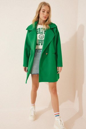 Женское зеленое пальто оверсайз Kachet OH00028
