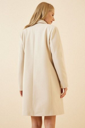 Женское кремовое мужское пальто Stash TO00030