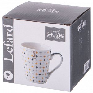 Кружка КРУЖКА LEFARD "CLASSIC" 380 МЛ (КОР=36) 
Материал: Фарфор
Кружка "CLASSIC" сделает вашу жизнь и интерьер красивым и стильным. Кружка имеет оптимальный объем 380мл. 
 Подходит для чая, кофе ( л