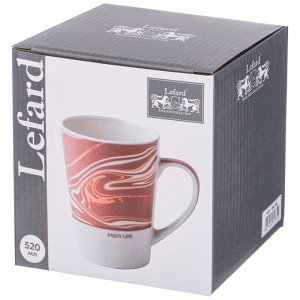 Кружка КРУЖКА LEFARD COFFEMANIA 520 МЛ (КОР=36) 
Материал: Фарфор
Кружка LEFARD  сделает вашу жизнь и интерьер красивым и стильным. Объем кружки 520мл.Вся продукция прошла сертификацию и безопасна дл