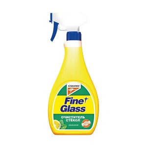 Fine glass KANGAROO - очиститель стекол ароматизированный (500ml), лимон-мята