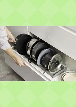 Раздвижная подставка, органайзер, сушилка для посуды, крышек, кухонных принадлежностей, 7 секций, от 30,5 см до 56 см