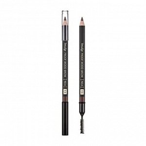Missha Карандаш для бровей с защитой от размазывания (№0.3 Black, Черный) Brow Pencil Smudge Proof Wood, 1шт(1,47гр)