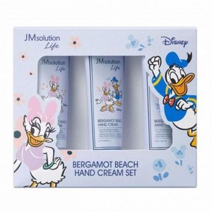 JMSolution Набор кремов для рук с бергамотом Set Hand Cream Disney Life Bergamot Beach, 50мл*3шт