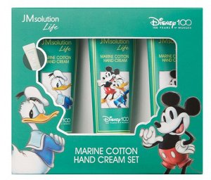 JMSolution Набор кремов для рук с протеинами морского шелка Set Hand Cream Disney Life Marine Cotton, 50мл*3шт