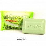 Мыло, с экстрактом Зелёного чая/Green tea, Juno, Ю.Корея, 150 г, (120)