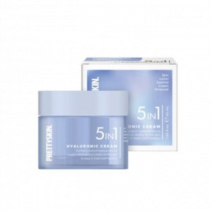 PrettySkin Крем универсальный для лица с гиалуроновой кислотой (скин+лосьон+эссенция+крем+ампула) Cream 5In1 Hyaluronic, 50 мл