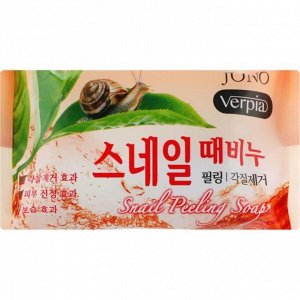 Мыло, пилинг косметическое с экстрактом улитки/SNAIL, Juno, Ю.Корея, 150 г, (120)