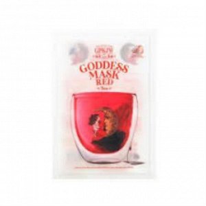 GPKJW Маска для лица с экстрактами цветков гибискуса и чая каркаде Goddess Mask Red Tea, 35 мл