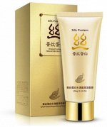 BioAqua Silk Protein очищающая пенка для умывания с протеином шелка*100гр
