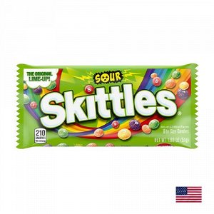 Skittles Sour Candy 51g - Скитлс с кислой посыпкой. Как в детстве