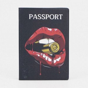 Обложка для паспорта, цвет чёрный 4819678
