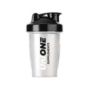 Аксессуары Shaker Bottle Шейкер UniOne с шариком и держателем 500 ml (прозрачно-чёрный)