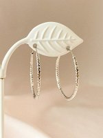 Серьги &quot;Африканский стиль&quot; в серебре 3,0 см