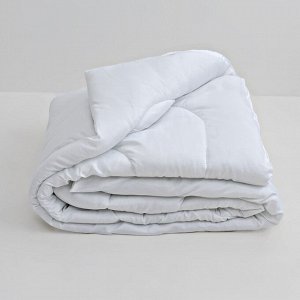 Одеяло облегчённое, 140х205 см, файбер, микрофибра белая, 100% полиэстер
